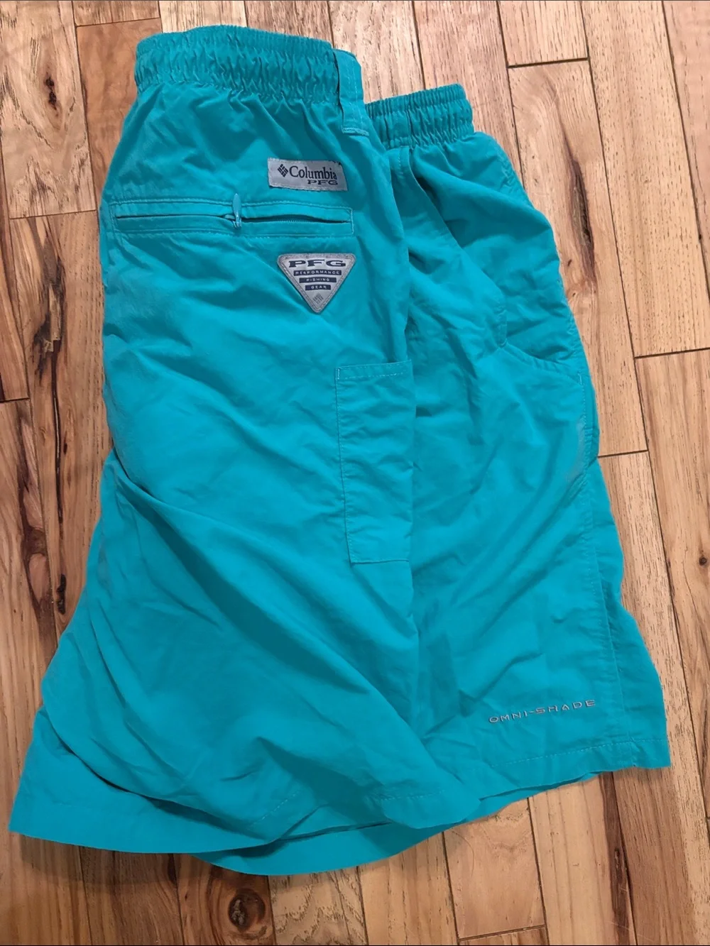 Columbia Men’s Teal PFG Hybrid Shorts